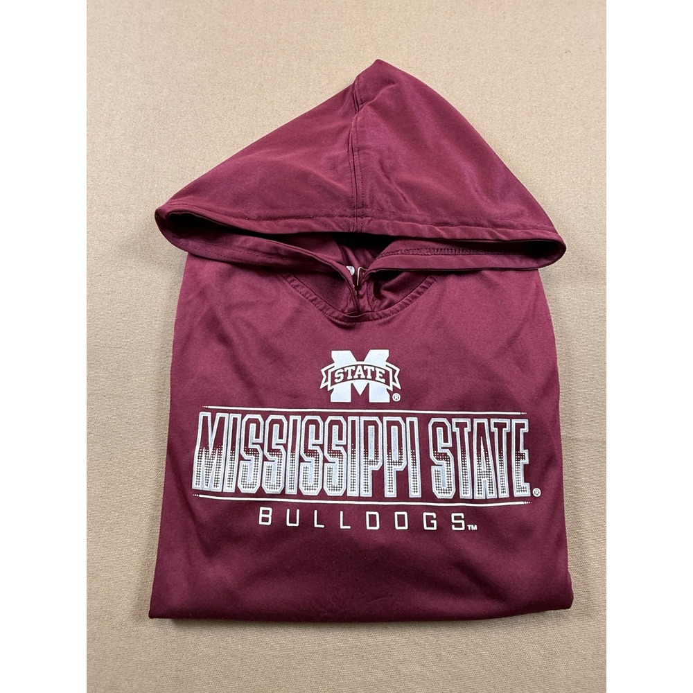 Mississippi‎ State Bulldogs Hoodie Youth Medium Maroon Russell Apparel NCAA